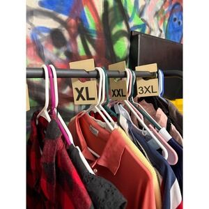 Closet Rod Size Dividers S-3XL Clothing Rack Inventory Organizers Reseller 3D